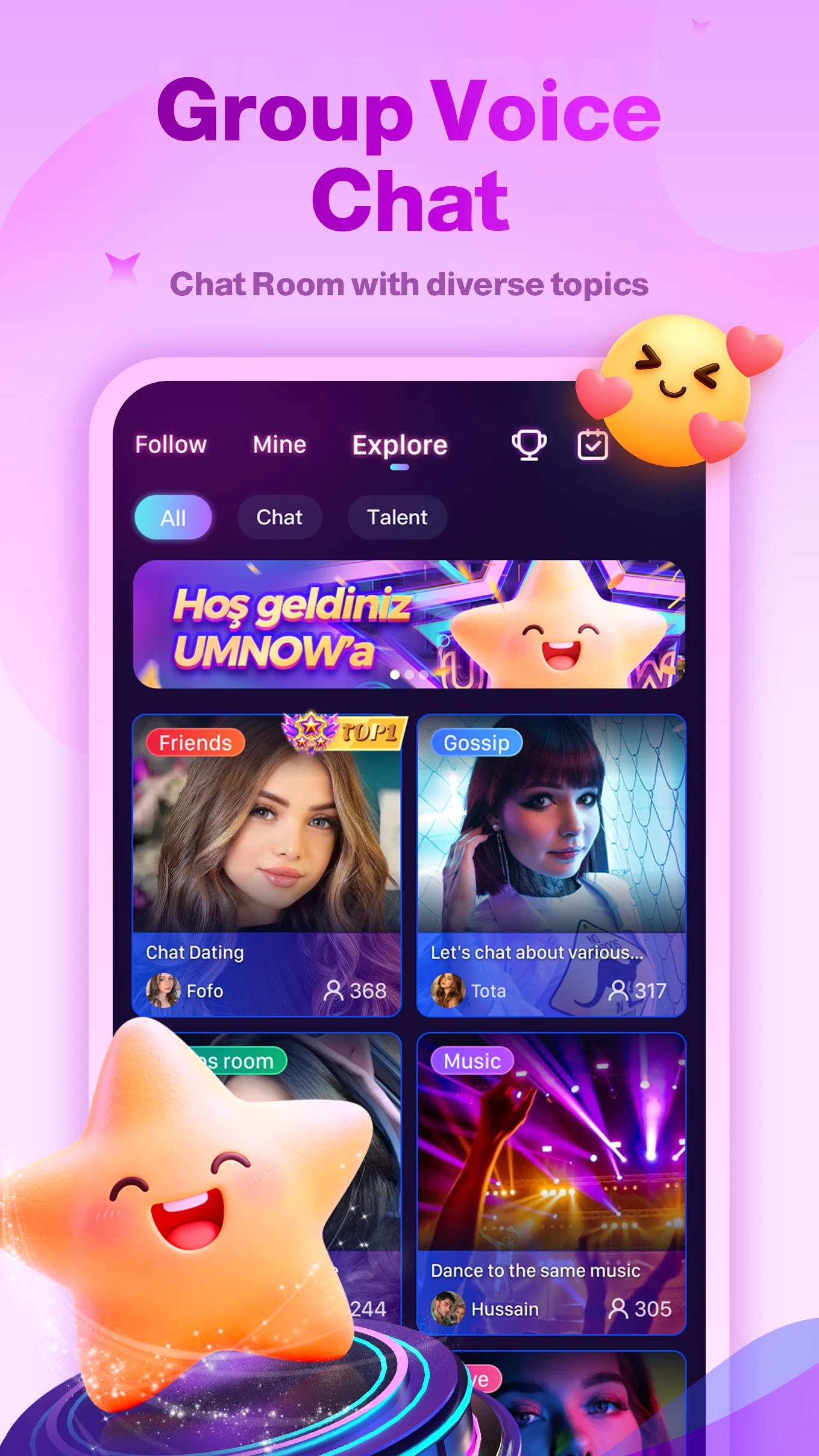 UMNOW - Party & Voice Chat screenshot